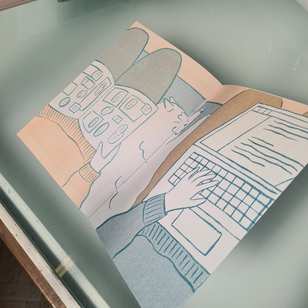 A Day in the Life of Waffles | Risograph Zine by Rhi Exists