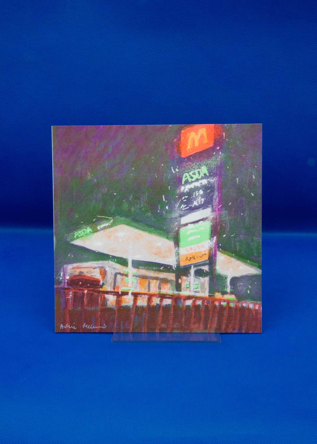 Service Station | 20x20 Risograph Print | Urban Series