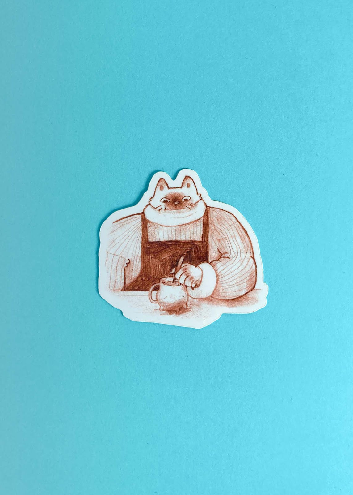 Hot Chocolate Waffles Sticker