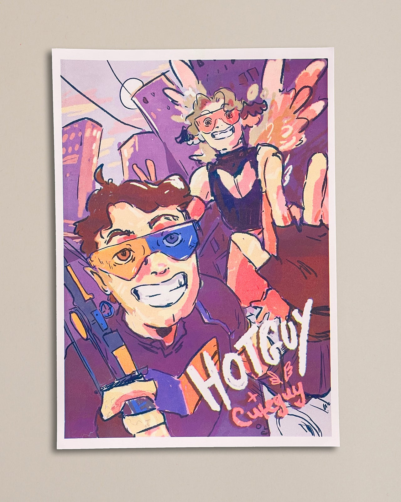 Hotguy & Cuteguy | Risograph Print