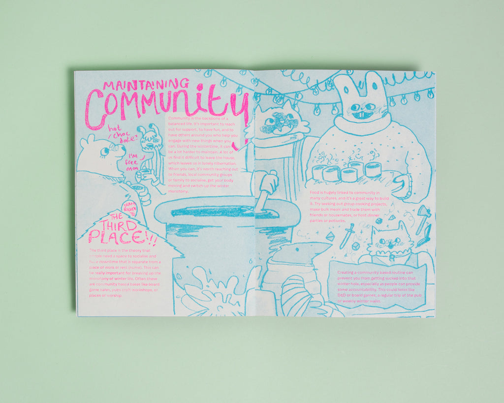 Winter Wellbeing | Risograph Zine