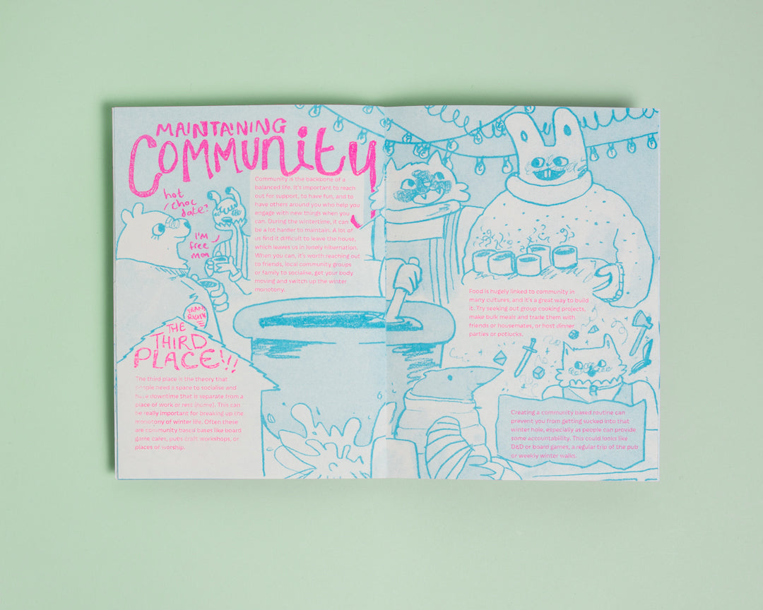Winter Wellbeing | Risograph Zine