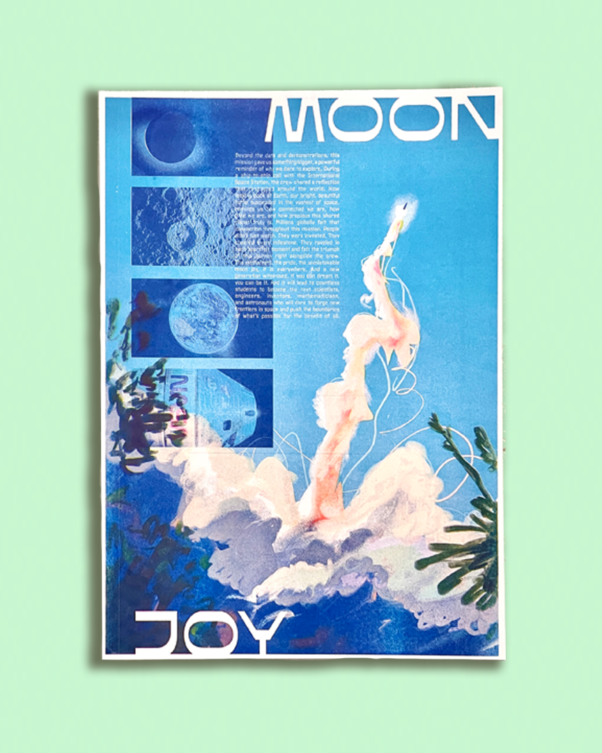 Moon Joy | Risograph Print