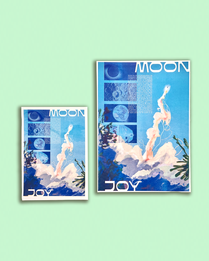 Moon Joy | Risograph Print