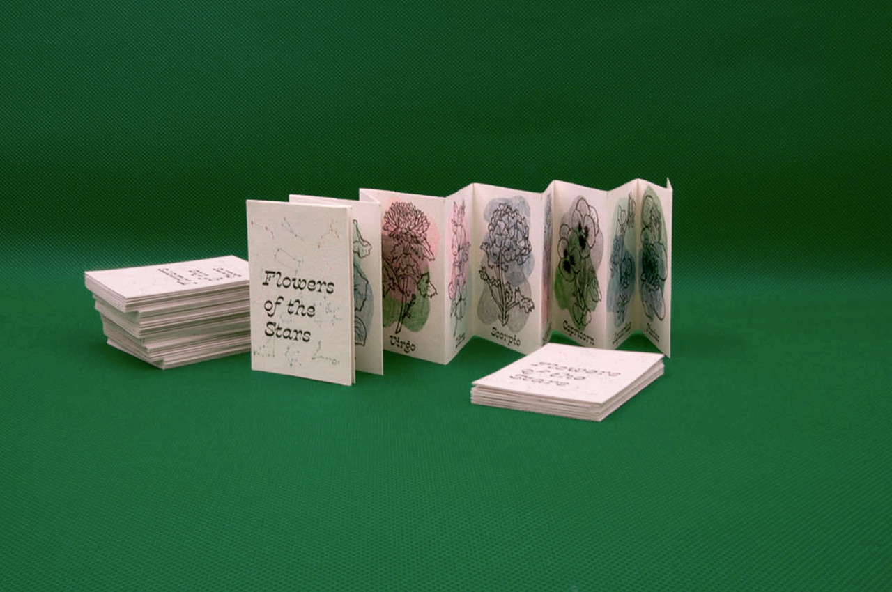 Flowers of the Stars | Handmade Concertina Zine