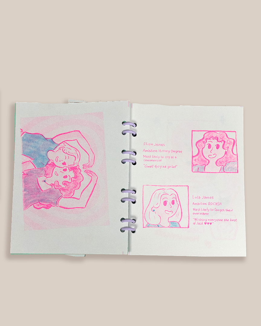 Lola's Scrapbook | Risograph Zine by Rhi Exists