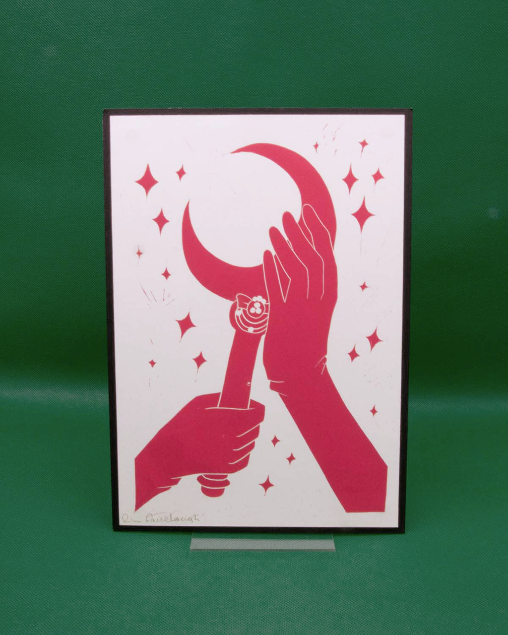 Sailor Moon Crystal Wand | A4 Lino Print