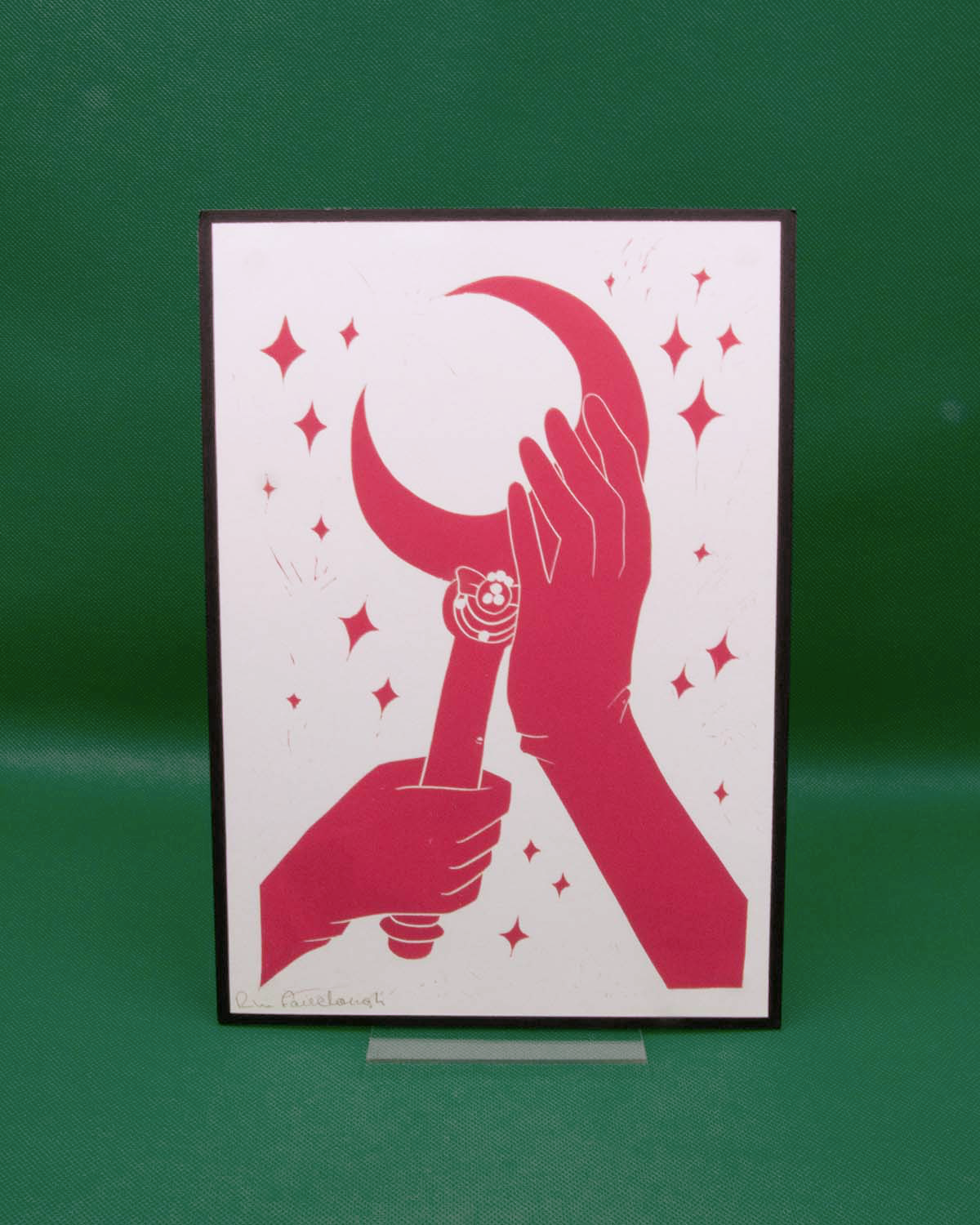 Sailor Moon Crystal Wand | A4 Lino Print