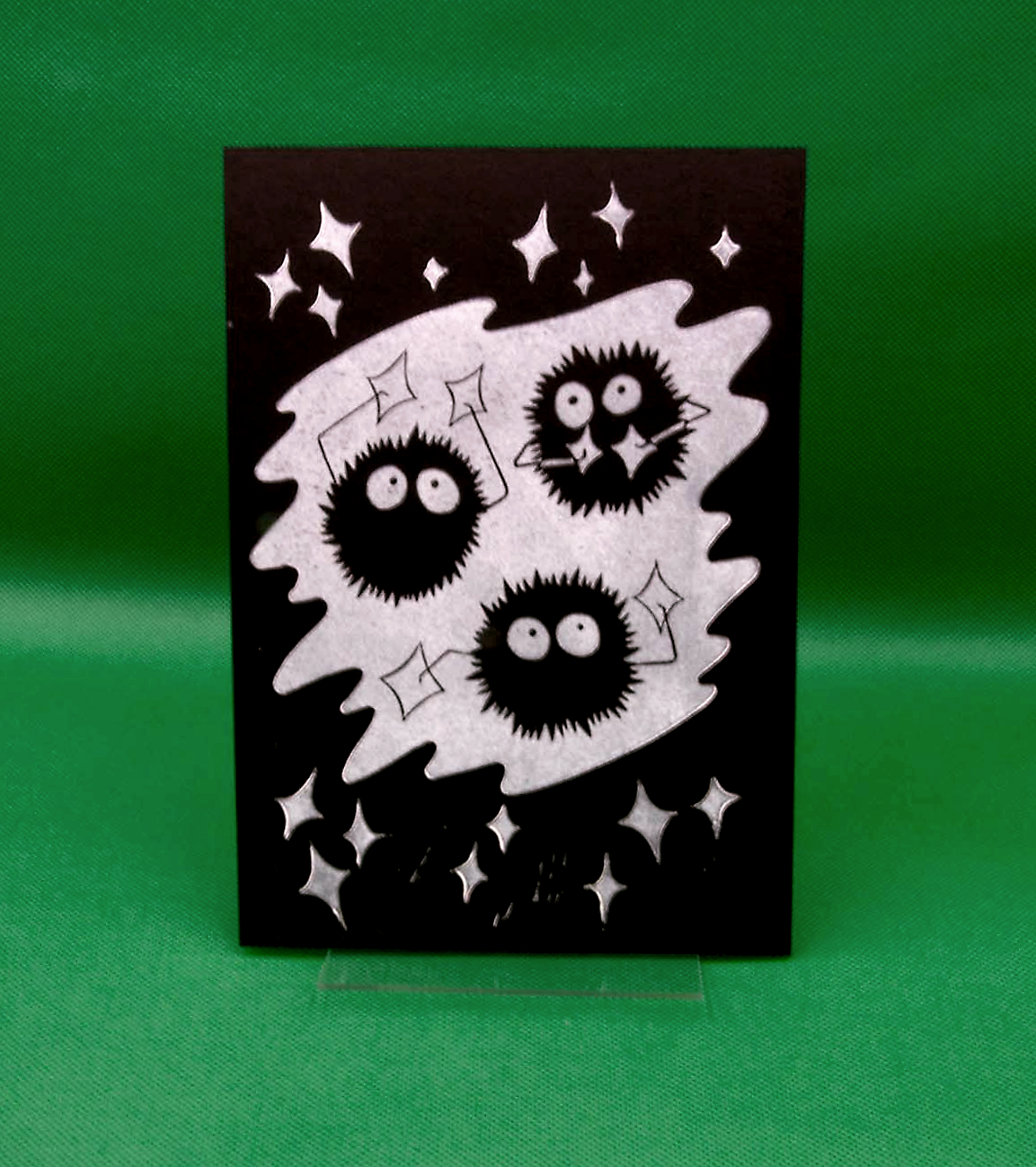 Soot Sprites Lino Cut Print